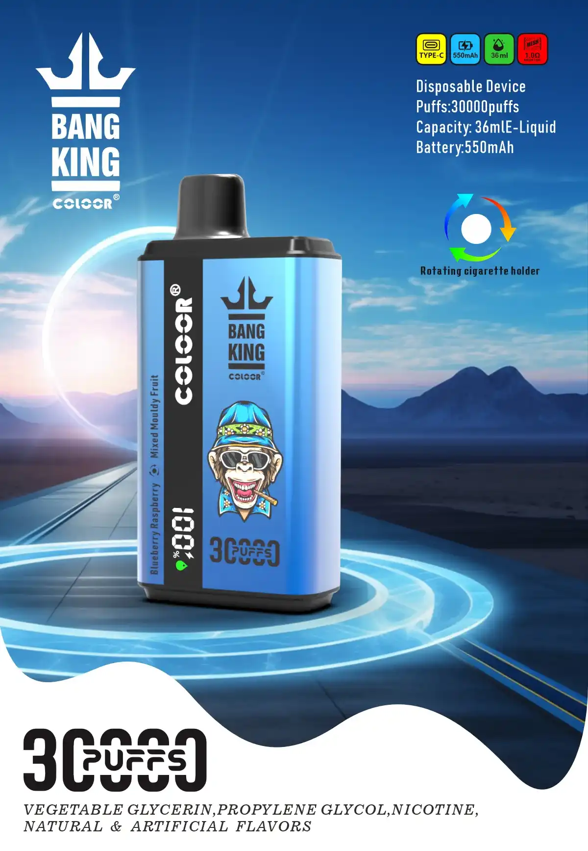 Bang King 30000Puffs Double Taste Disposable Vape