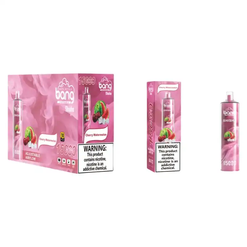 Bang SHISHA 15K(15000) Puffs 0% 2% 3% 5% Nicotine 600mAh Battery 23ml Oil Disposable Vape Pen