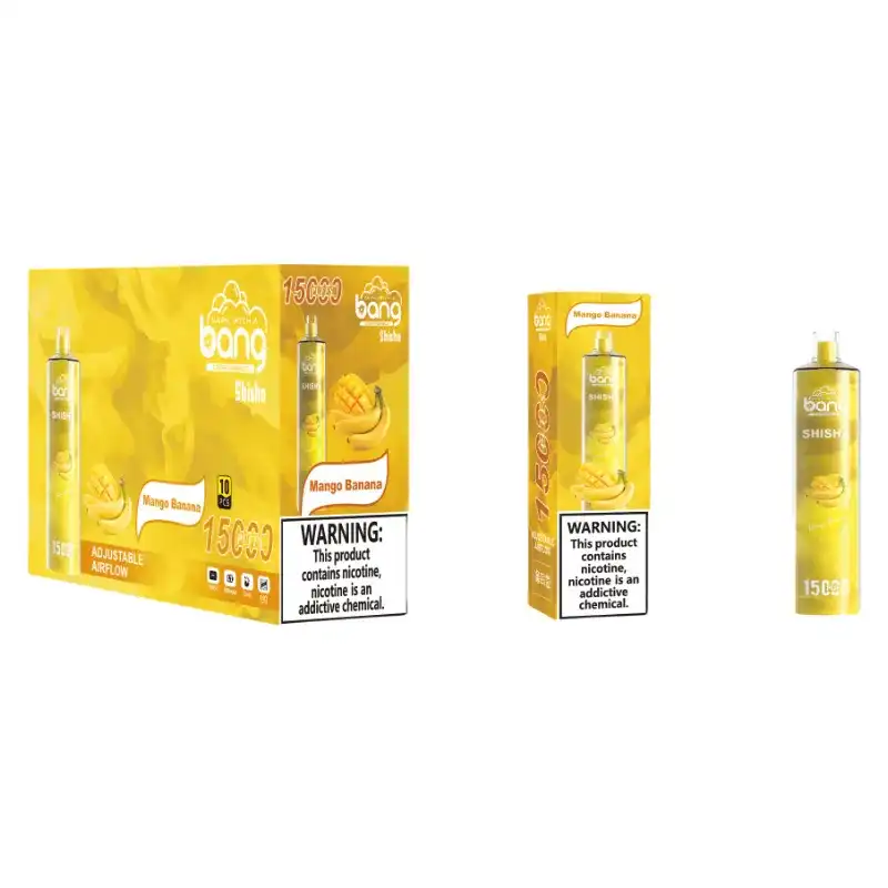Bang SHISHA 15K(15000) Puffs 0% 2% 3% 5% Nicotine 600mAh Battery 23ml Oil Disposable Vape Pen