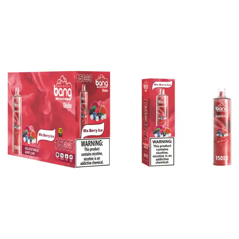 Bang SHISHA 15K(15000) Puffs 0% 2% 3% 5% Nicotine 600mAh Battery 23ml Oil Disposable Vape Pen