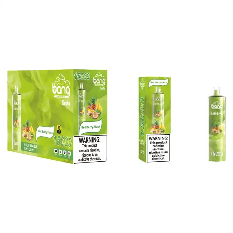 Bang SHISHA 15K(15000) Puffs 0% 2% 3% 5% Nicotine 600mAh Battery 23ml Oil Disposable Vape Pen