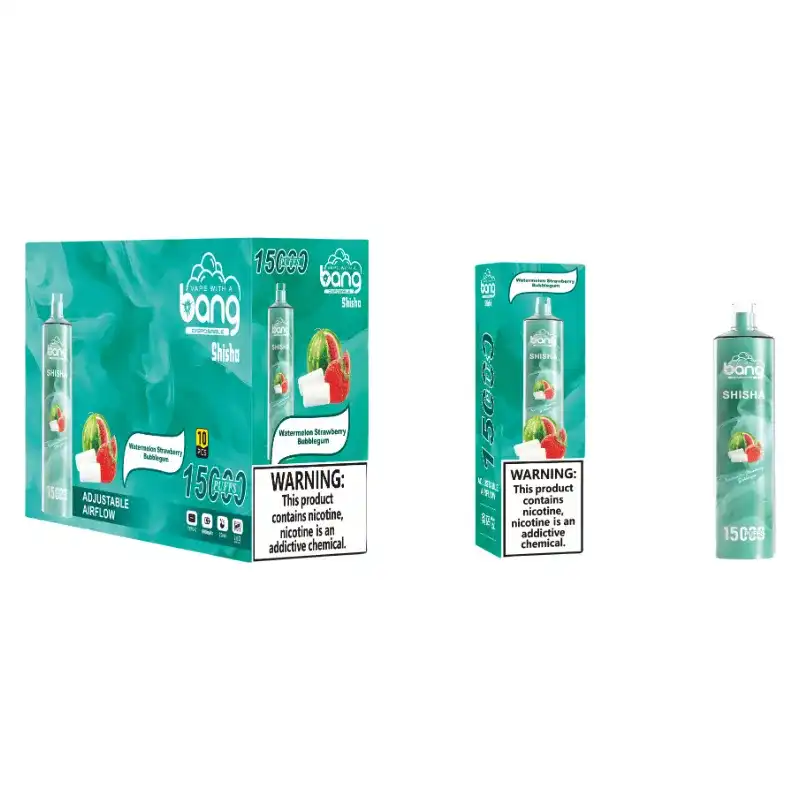 24h-vape.com Bang SHISHA 15K(15000) Puffs 0% 2% 3% 5% Nicotine 600mAh Battery 23ml Oil Disposable Vape Pen