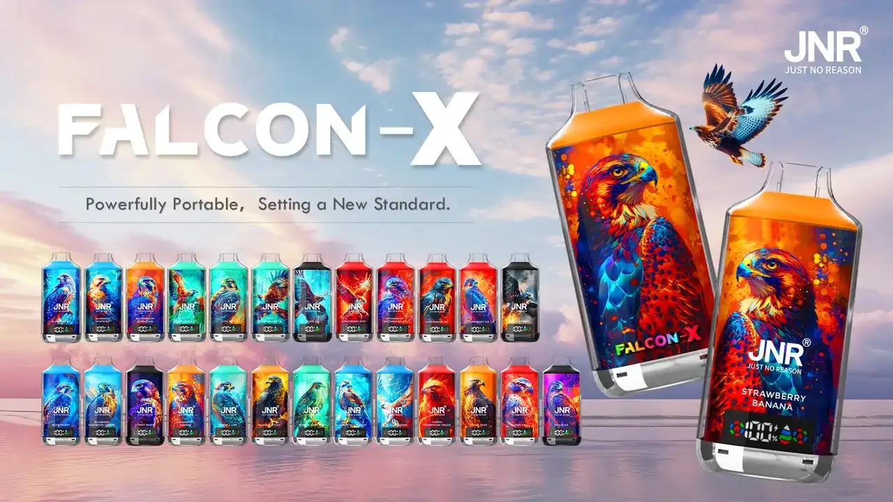 JNR Falcon X 18K (18000) Puffs LED Display 2% Nicotine 24ml E-liquid Disposable Vape