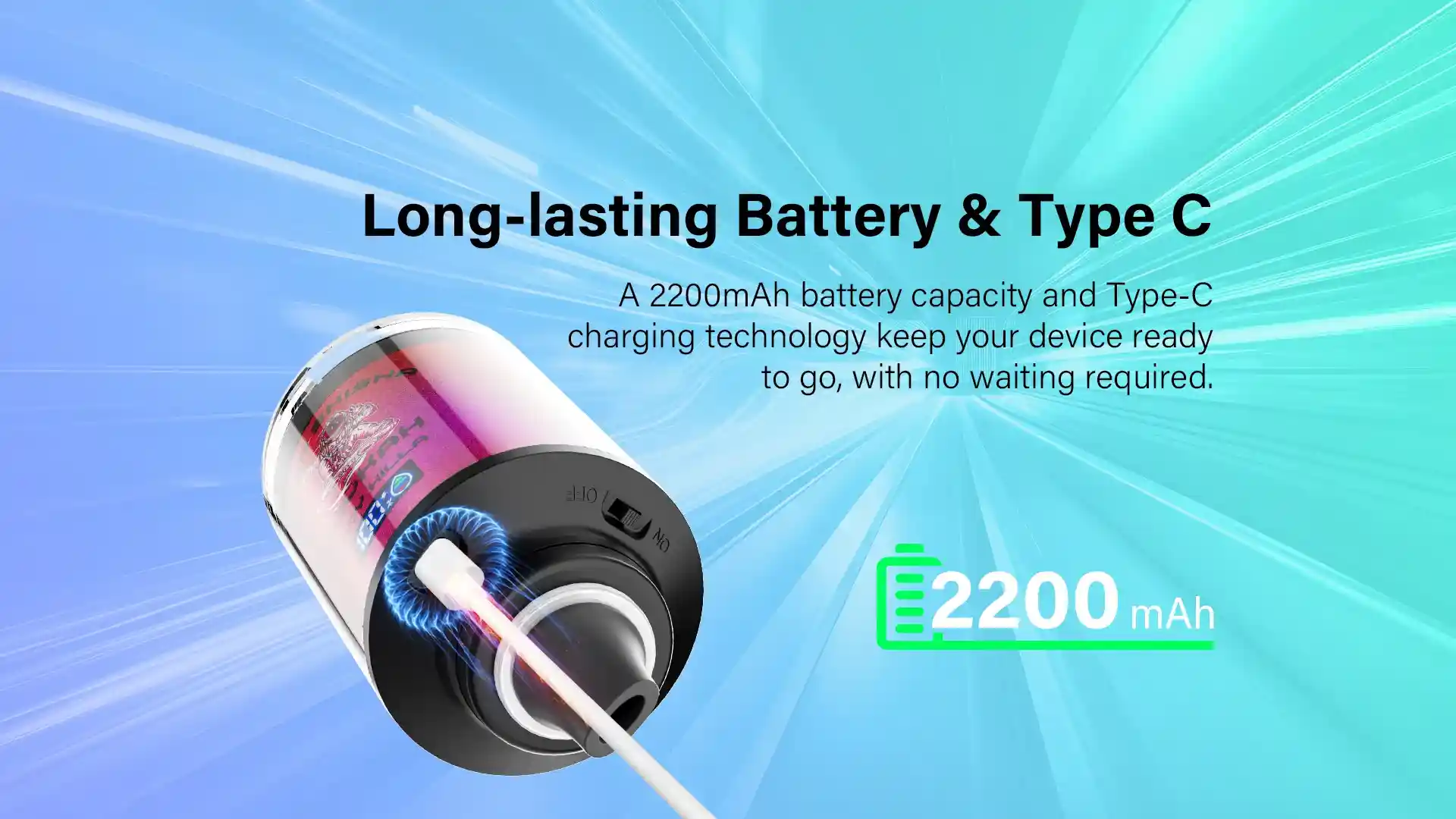 JNR Mega Shisha Hookah 100K (100000) Puffs 2% 5% Nicotine 2200mAh Rechargeable Battery Direct-to-Lung (DTL) Vaping 60mL E-liquid Ultimate Vape