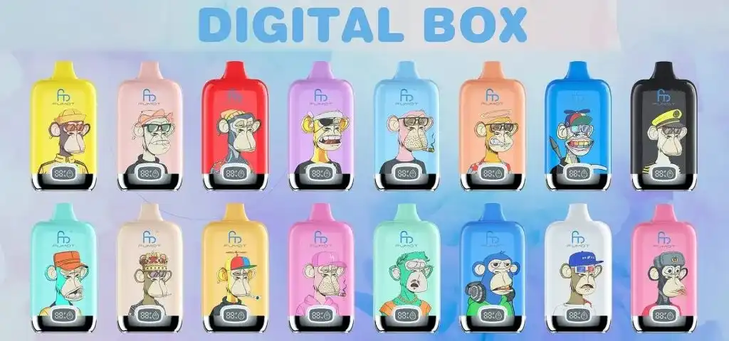 RandM Fumot Digital Box 12K (12000) Puffs 2% 5% Nicotine 20 ML E-liquid 850mAh Battery Disposable Vape