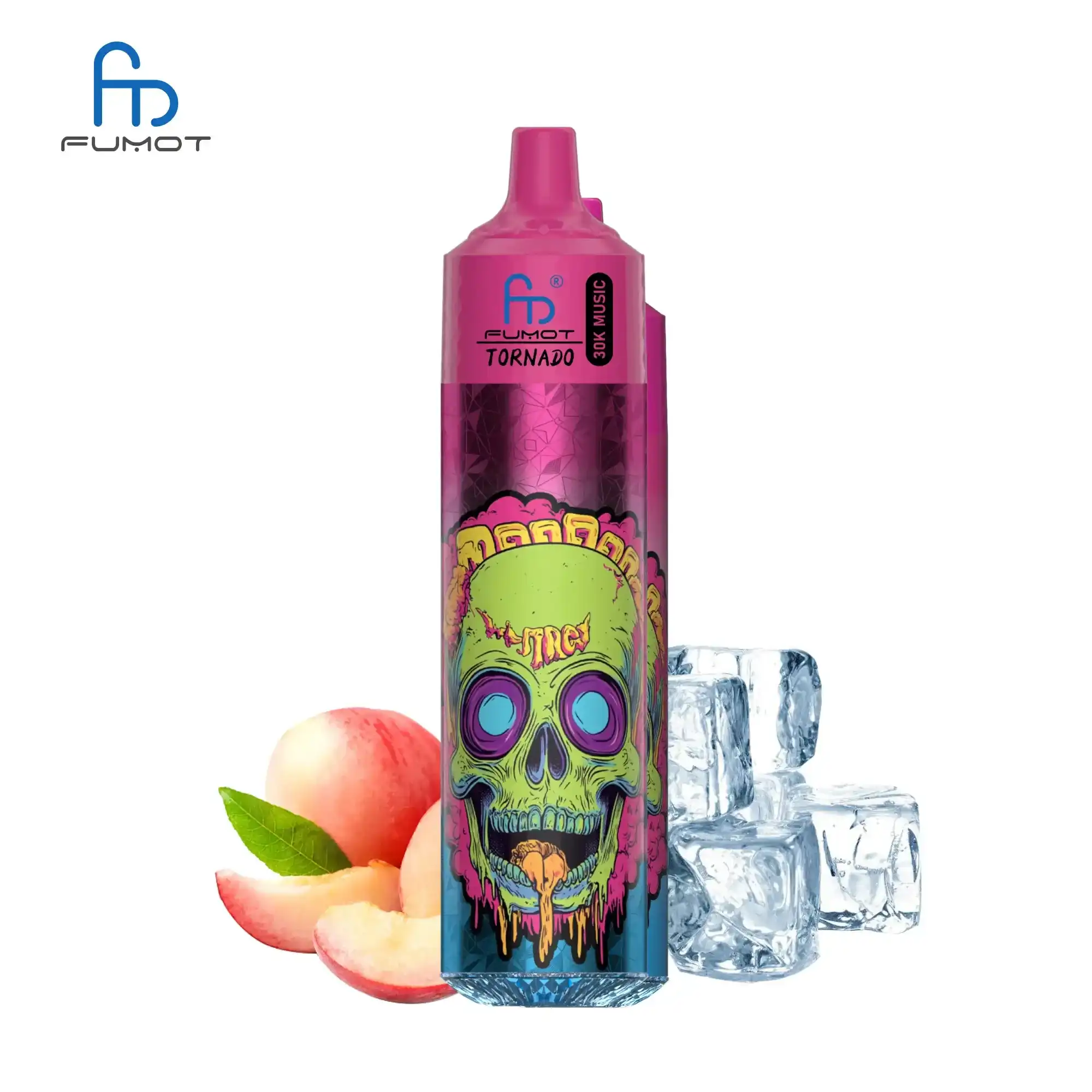 RandM Fumot Tornado 30K (300000) Puffs Music Lighting 2% 5% Nicotine Type-C Charging 30mL of E-liquid Disposable Vape — Music Lights Vape