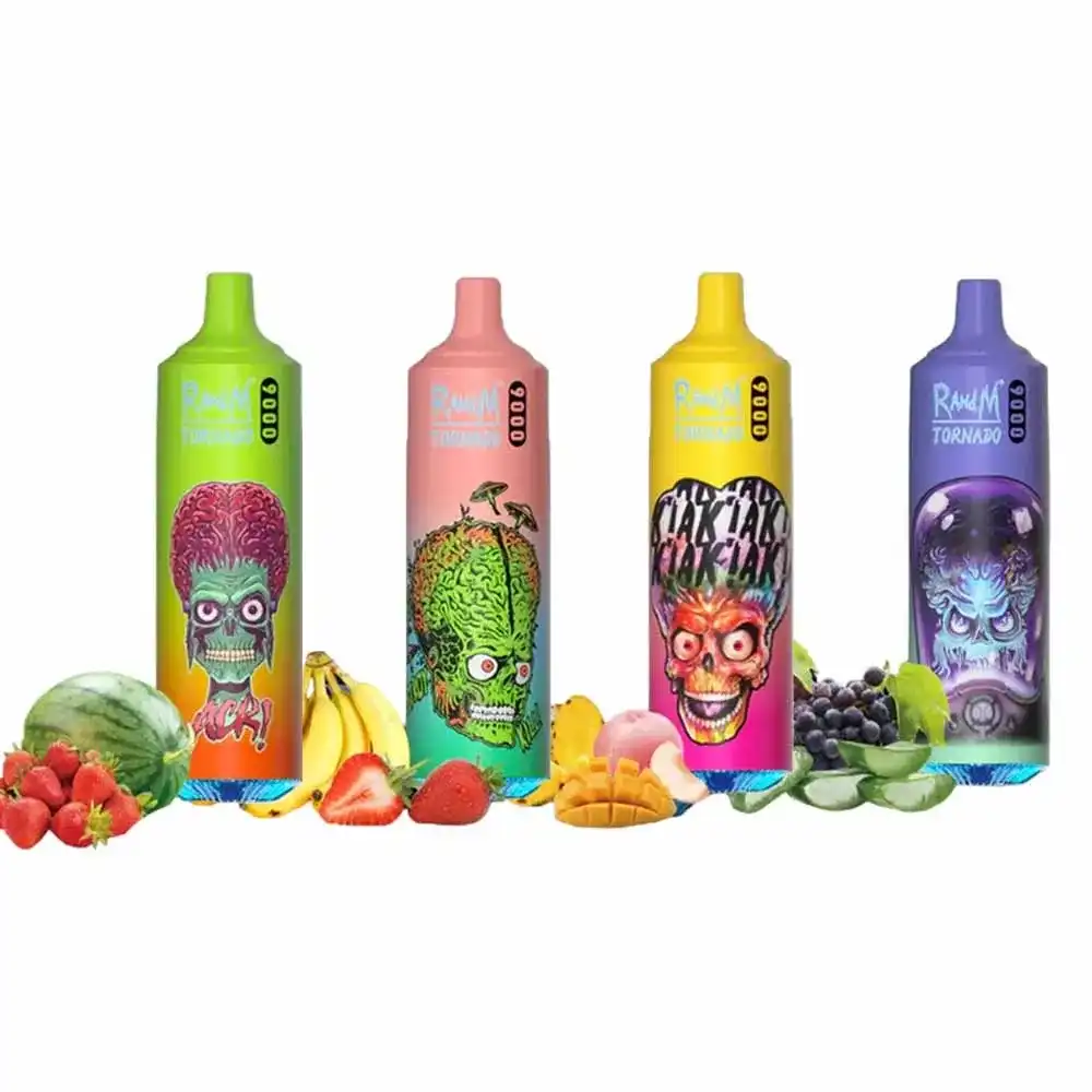 RandM Tornado 9K (9000) Puffs 850mAh Battery 18ml E-juice 2% 5% Nicotine RGB Light Disposable Vape