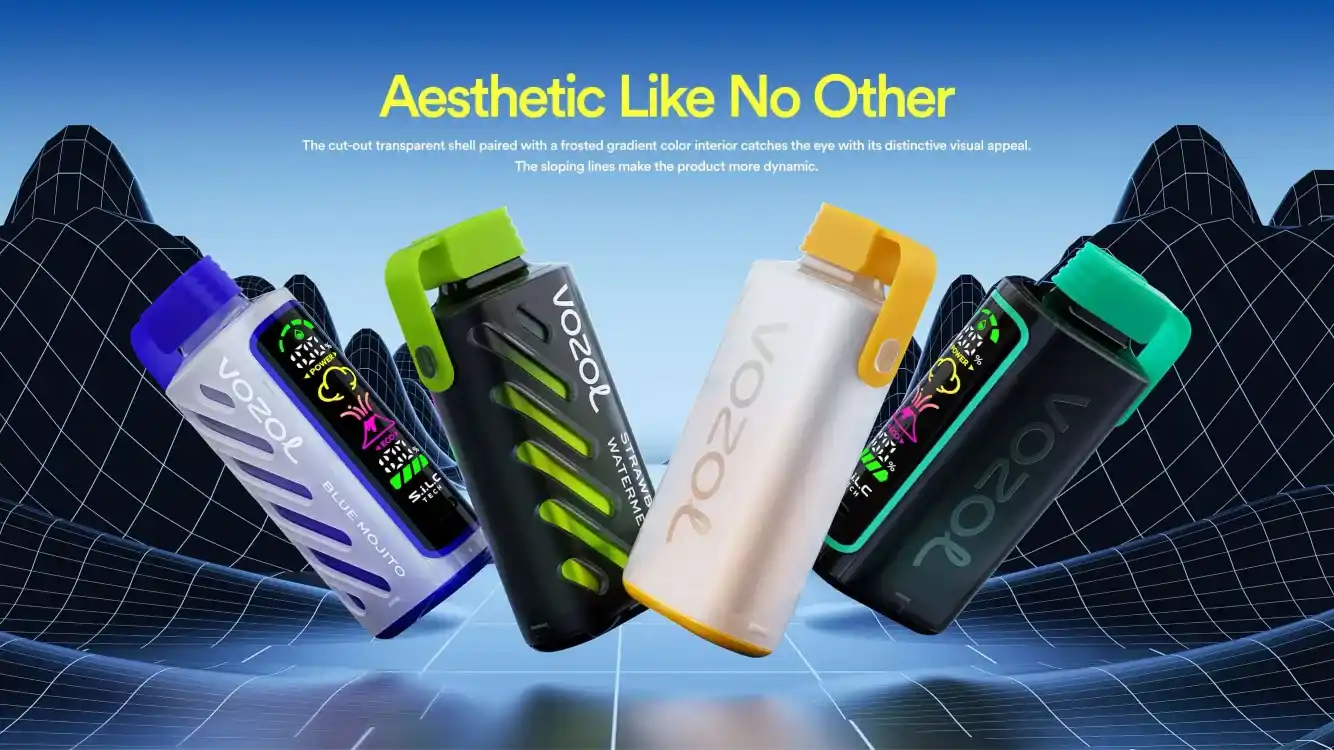 Vozol Gear Power 20K (20000) Puffs Full Screen Display 20mL E-liquid 2% 5% Nicotine USB Type-C Charging Disposable Vape