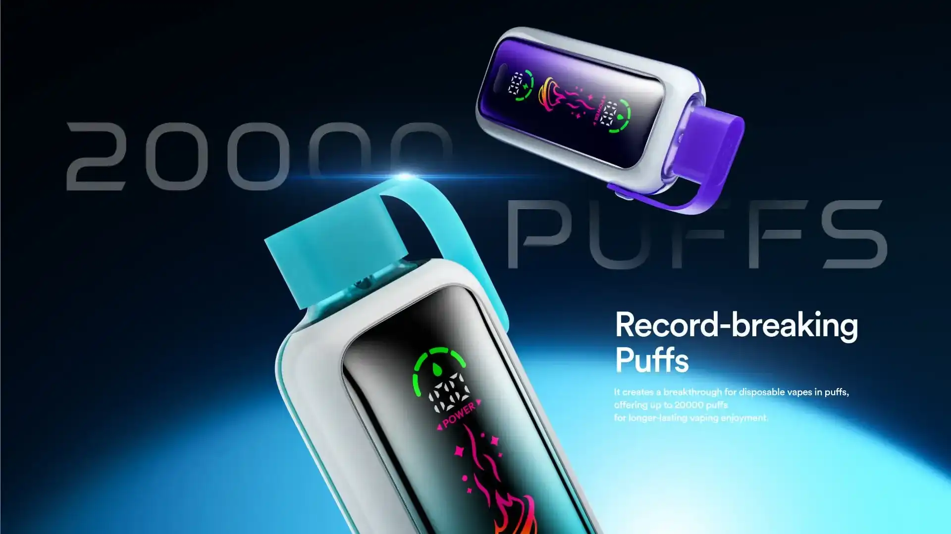 Vozol Star 20K (20000) Puffs Full Screen Display 24mL E-liquid 2% 5% Nicotine Type-C Charging Disposable Vape