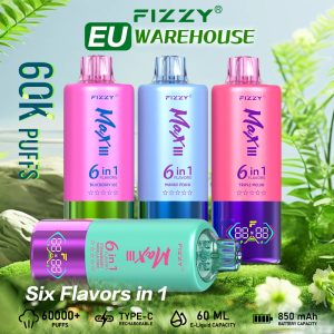 Fizzy Max III 6in1 60K 60,000 Puffs Rechargeable Disposable Vape: The Ultimate Review 2 Fizzy Max III 6in1 60K