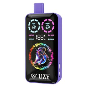 UZY TORNADO 30K(30000) Puffs (Double Flavors) Smart LCD Display 40mL e-liquid  2% or 5% Nicotine 850mAh battery Disposable Vape