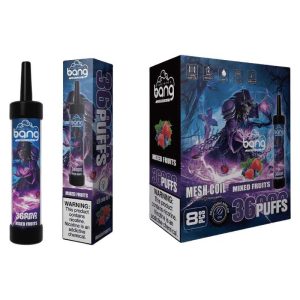Bang 36K(36000) Puffs DTL LED Color Light 40ml E-liquid Type-C Charging 0% 2% 3% 5% Nicotine Disposable Vape Pen