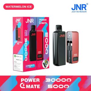 JNR POWER MATE 30K(30000) Puffs 30ML E-liquid Smart LCD Screen 2% 5% Nicotine 5000mAh Powerbank Battery Dis