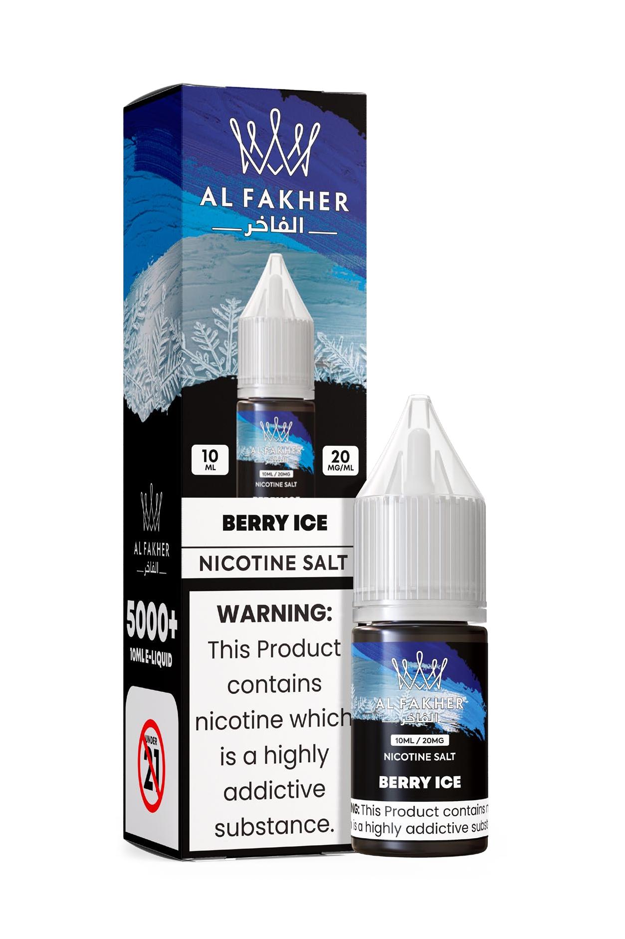 24h-vape.com Berry Ice 20MG Strengths 10ML 5000+ Nic Salt E-LIQUIDS by Al Fakher
