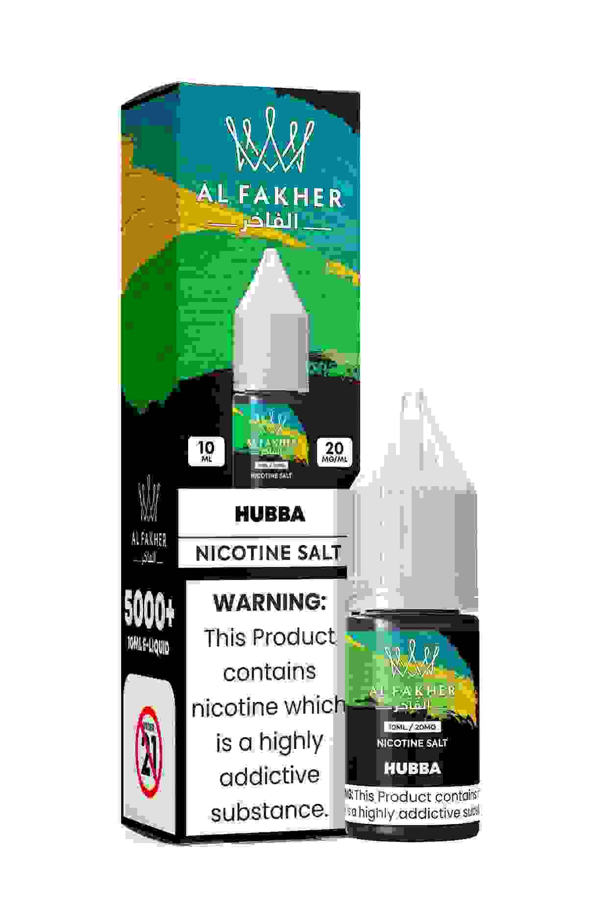 Hubba 20MG Strengths 10ML 5000+ Nic Salt E-LIQUIDS by Al Fakher