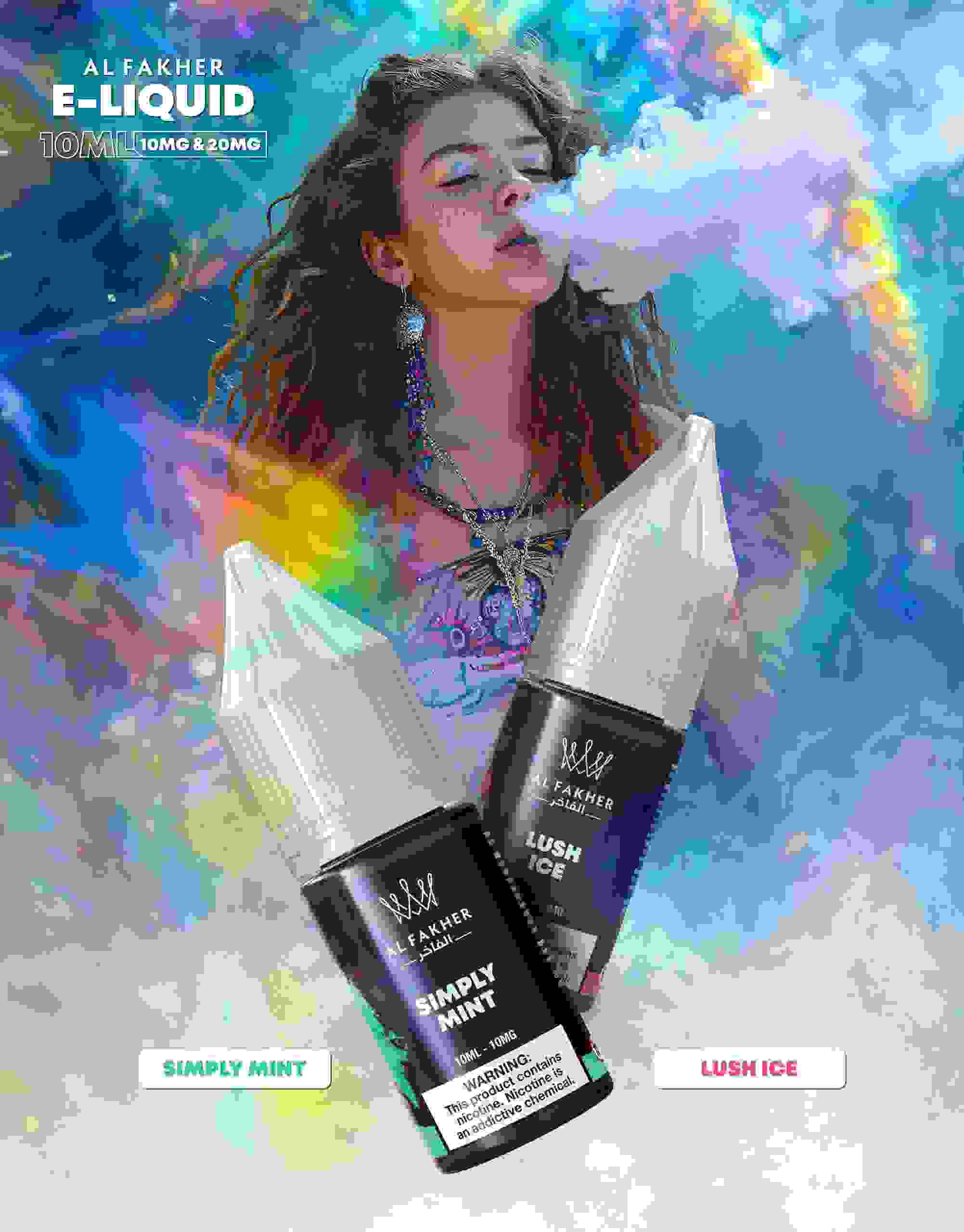 24h-vape.com Lush Ice 20MG Strengths 10ML 5000+ Nic Salt E-LIQUIDS by Al Fakher