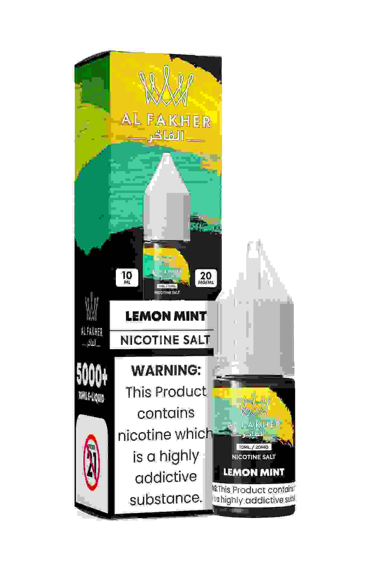 Lemon Mint 20MG Strengths 10ML 5000+ Nic Salt E-LIQUIDS by Al Fakher