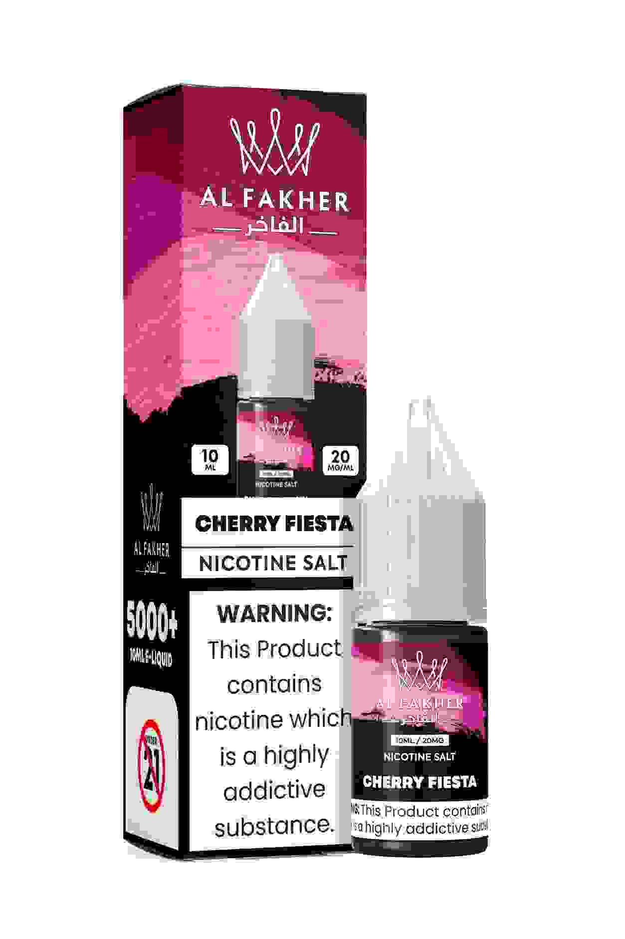 Cherry Fiesta 20MG Strengths 10ML 5000+ Nic Salt E-LIQUIDS by Al Fakher