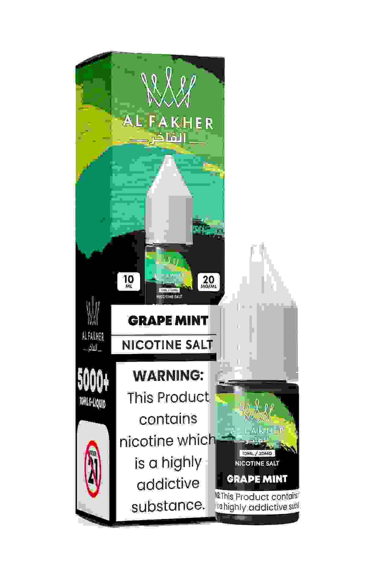 Grape Mint 20MG Strengths 10ML 5000+ Nic Salt E-LIQUIDS by Al Fakher