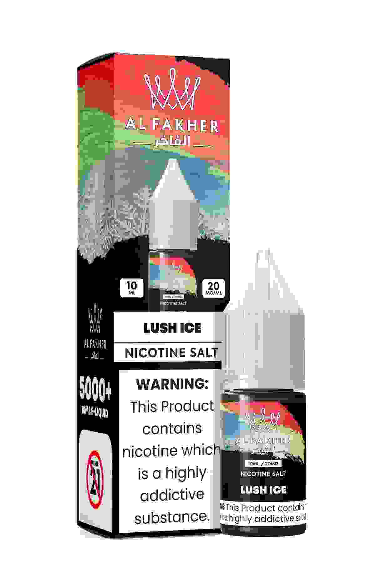 24h-vape.com Lush Ice 20MG Strengths 10ML 5000+ Nic Salt E-LIQUIDS by Al Fakher