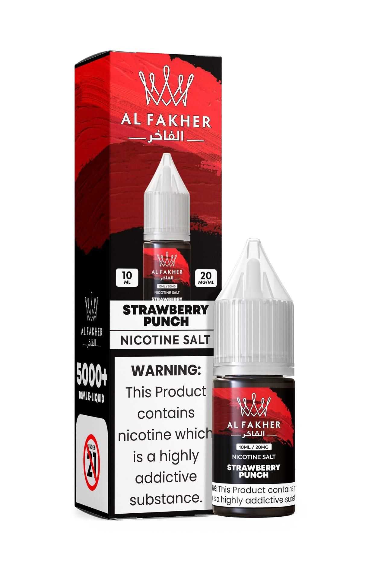 Strawberry Punch 20MG Strengths 10ML 5000+ Nic Salt E-LIQUIDS by Al Fakher