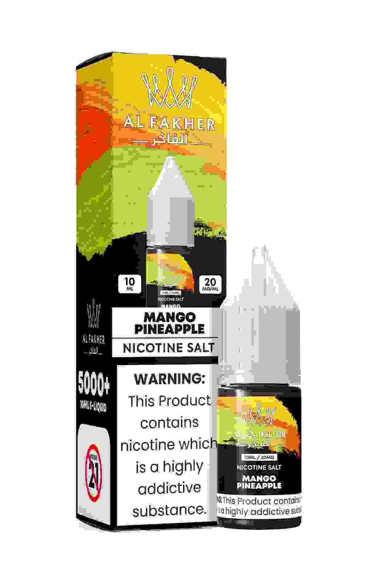Mango Pineapple 20MG Strengths 10ML 5000+ Nic Salt E-LIQUIDS by Al Fakher