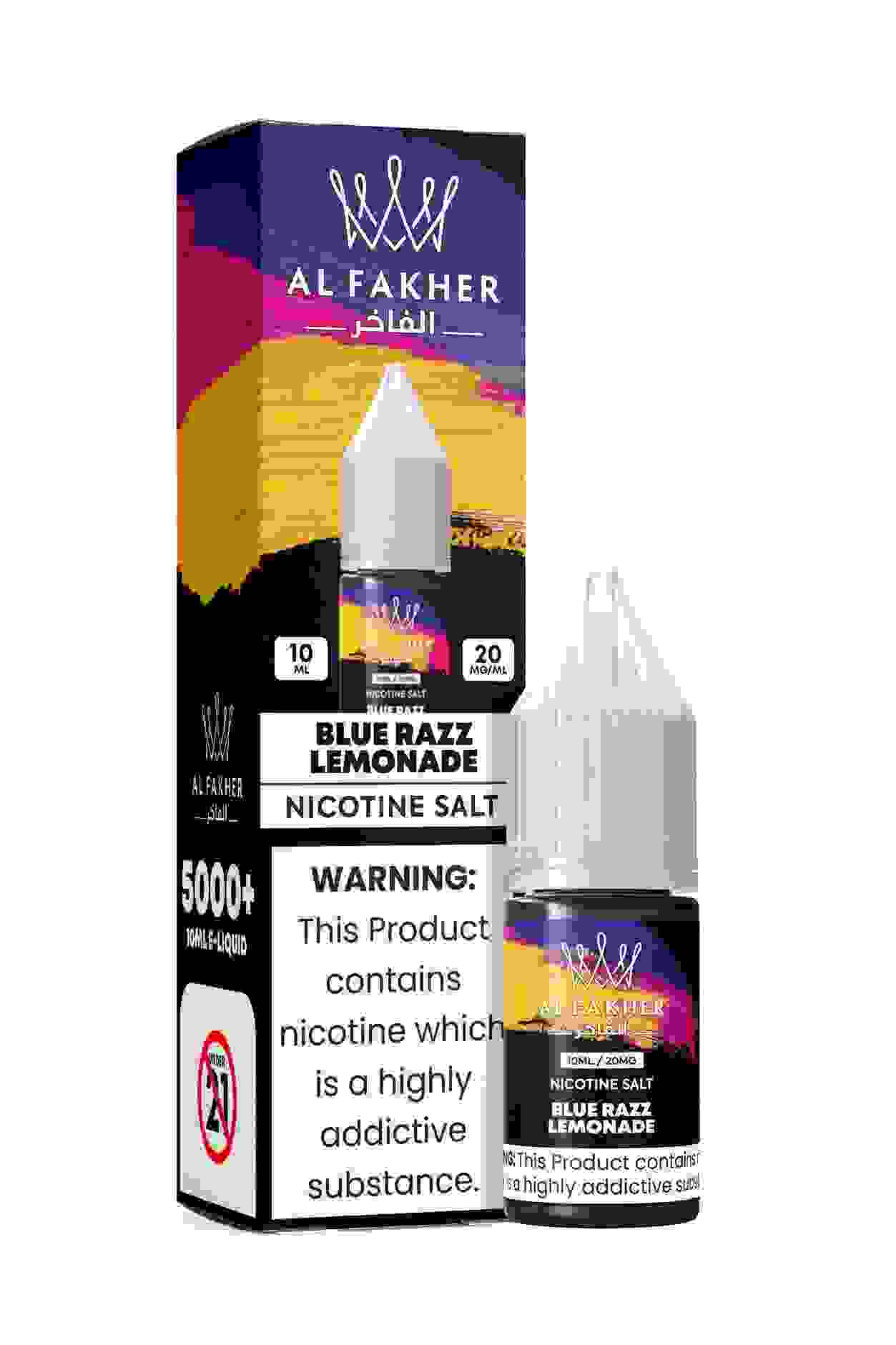 Blue Razz Lemonade 20MG Strengths 10ML 5000+ Nic Salt E-LIQUIDS by Al Fakher