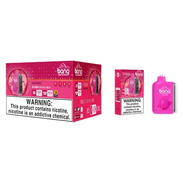 Bang Pulse 18K 18000 Puffs Adjustable Airflow 26ml E-liquid 0% 2% 3% 5% Nicotine Type-C Charging Disposable Vape