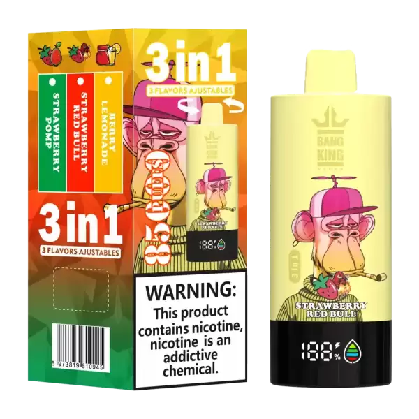 Bang King 85K (85000) Puffs 3 In 1 Triple Flavor Newest Original 600MAh Rechargeable LCD Display 2% 3% 5% Nicotine Disposable Vape 2 Bang King 85K (85000) Puffs 3 In 1 Triple Flavor Newest Original 600MAh Rechargeable LCD Display 2% 3% 5% Nicotine Disposable Vape