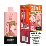 Bang King 85K (85000) Puffs 3 In 1 Triple Flavor Newest Original 600MAh Rechargeable LCD Display 2% 3% 5% Nicotine Disposable Vape