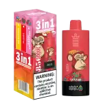 Bang King 85K (85000) Puffs 3 In 1 Triple Flavor Newest Original 600MAh Rechargeable LCD Display 2% 3% 5% Nicotine Disposable Vape