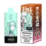 Bang King 85K (85000) Puffs 3 In 1 Triple Flavor Newest Original 600MAh Rechargeable LCD Display 2% 3% 5% Nicotine Disposable Vape