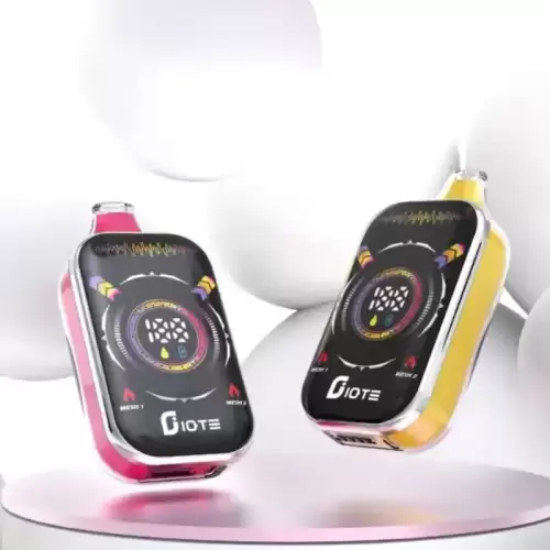 IQTE 50K (50000) Puffs Smart Full-Screen Display 2% 5% Nicotine 38mL E-liquid 850mAh Rechargeable Battery Type-C Quick Charging Disposable Vape