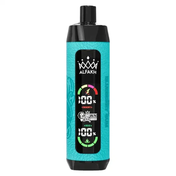 AL FAKHER CROWN BAR 20K(20000) Puffs 30ML E-liquid LCD Screen Leather Wrap 850mAh Type-C Battery Disposable Vape