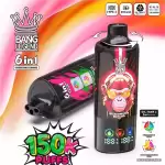 Bang Legend 150000 150K Puffs 6 in 1 Flavors Newest Original Rechargeable LED Display Disposable Vape