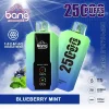 Bang 25K(25000) Puffs LCD Display 30ml E-liquid 650 mAh Battery 0% 2% 3% 5% Nicotine Disposable Vape