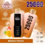 Bang 25K(25000) Puffs LCD Display 30ml E-liquid 650 mAh Battery 0% 2% 3% 5% Nicotine Disposable Vape