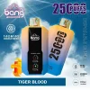 Bang 25K(25000) Puffs LCD Display 30ml E-liquid 650 mAh Battery 0% 2% 3% 5% Nicotine Disposable Vape