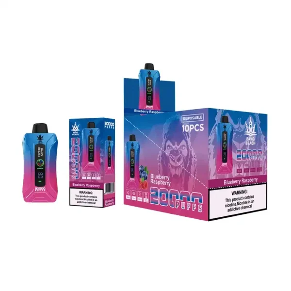Bang Beach 20K(20000) Puffs LED Display Adjustable airflow 35 ml E-liquid 650mAh Battery 0% 2% 3% 5% Nicotine Disposable Vape