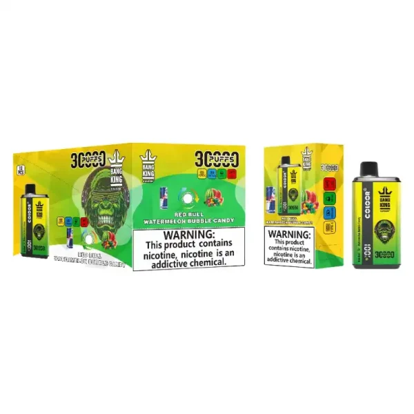 Bang King 30K(30000) Puffs New Double Flavor 0% 2% 3% 5% Nicotine LED Digital Display 36ml E-liquid Disposable Vape