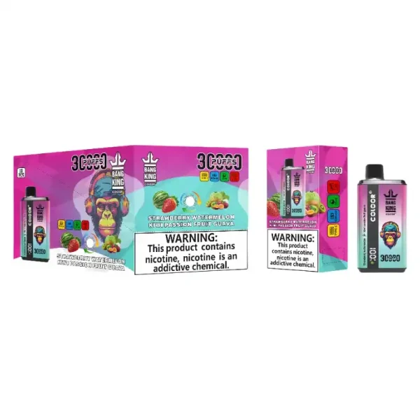 Bang King 30K(30000) Puffs New Double Flavor 0% 2% 3% 5% Nicotine LED Digital Display 36ml E-liquid Disposable Vape