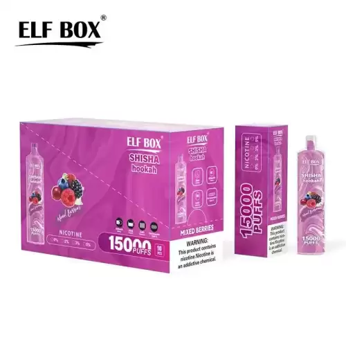 ELF BOX LS 15K(15000) Puffs Shisha Hookah Rechargeable 26ml e-juice 2% 5% Nicotine Type-C charging Disposable Vape