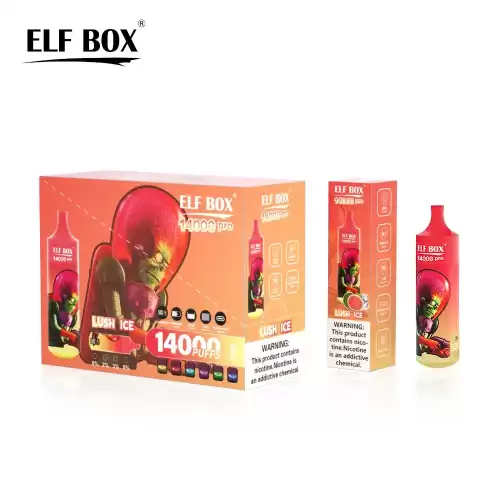 ELF Box Rgb 14K (14000) Puffs PRO 25ml E-liquid Type-C Rechargeable 0% 2% 3% 5% Nicotine Disposable Vape Pen