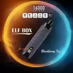 ELF BOX SHISHA 16000(16K) Puffs 28ml e-liquid 0% 2% 3% 5% Nicotine LED Display Type-C rechargeable Leather Disposable Vape Pen