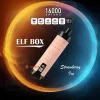ELF BOX SHISHA 16000(16K) Puffs 28ml e-liquid 0% 2% 3% 5% Nicotine LED Display Type-C rechargeable Leather Disposable Vape Pen