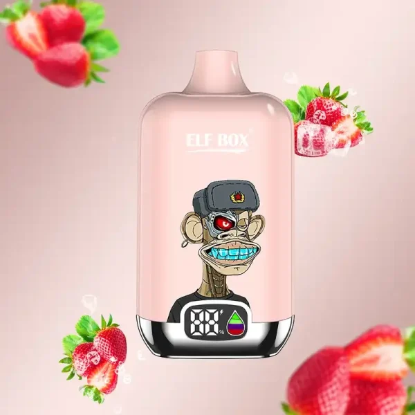 ELF Box Digital 12K(12000) puffs LED Display 25ml E-liquid 0% 2% 3% 5% Nicotine Type-C Rechargeable Disposable Vape