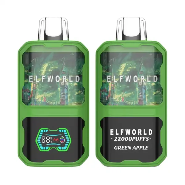 Elfworld AI 22000 Puffs 3D Curved Screen 26ml e-liquid capacity Adjustable ariflow Display Screen Disposable Vape