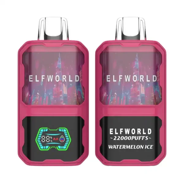 Elfworld AI 22000 Puffs 3D Curved Screen 26ml e-liquid capacity Adjustable ariflow Display Screen Disposable Vape
