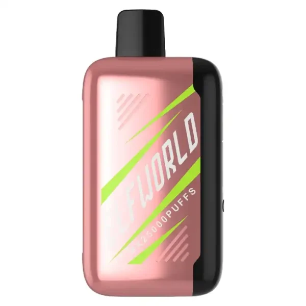 Elfworld MX25000 Puffs nicotine strengths: 0%, 2%, 3%, and 5% 3D LCD screen Display Disposable Vape
