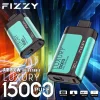 Fizzy Luxury 15K (15000) Puffs 22ML E-liquid Mesh Coil LCD Screen Adjustable Air Flow 15flavors 650mAh Rechargeable Battery 2% 5% Nicotine Disposable Vape